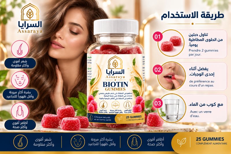 طريقة استعمال Biotin Gummies
