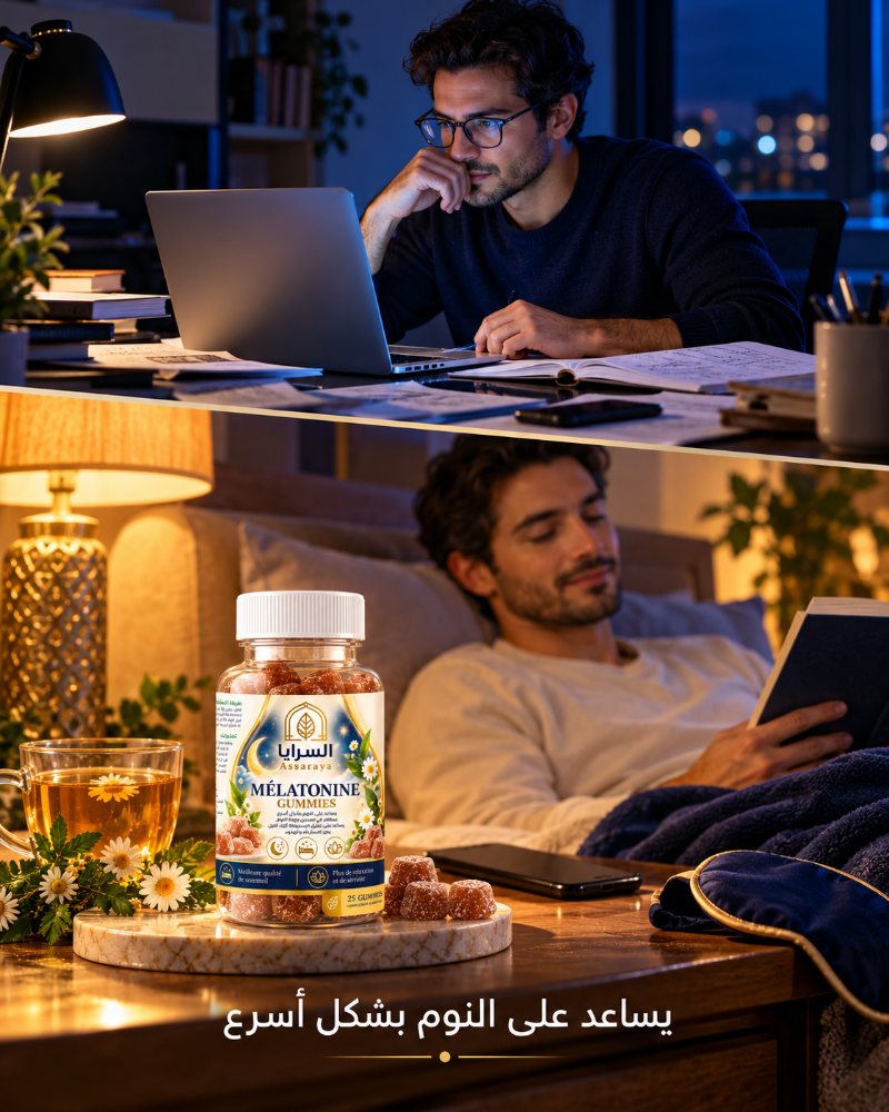 Mélatonine Gummies: من العمل إلى النوم