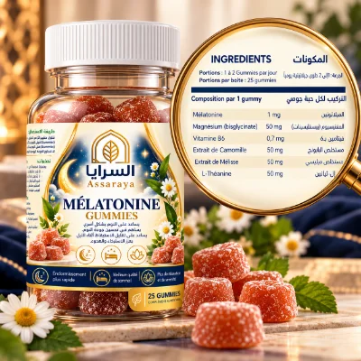 مكونات Mélatonine Gummies لكل حبة